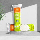 80 COTTON PADS - Soft, Absorbent, Multipurpose, Gentle on Skin